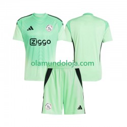 Camisola AFC Ajax Guarda-redes Criança Equipamento Primeiro 2025-2026 Manga Curta